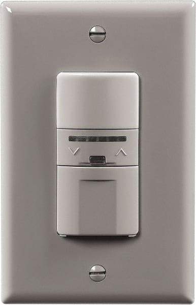 Cooper Wiring Devices - 1,000 Square Ft. Coverage, Infrared Occupancy Sensor Wall Switch - 600 at 120 V Incandescent, 600 at 120 V Fluorescent, 120 VAC, Gray - Industrial Tool & Supply