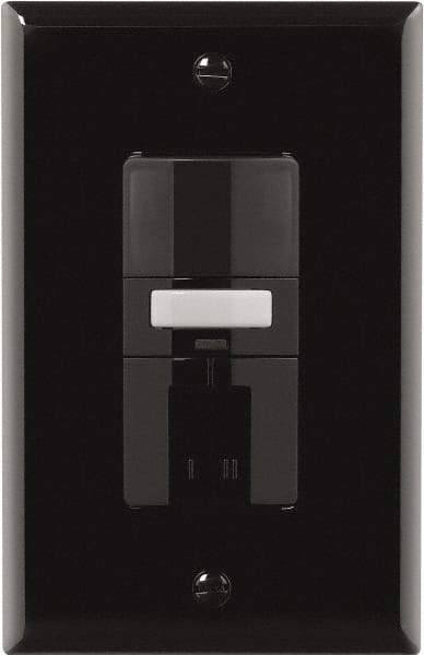Cooper Wiring Devices - 1,000 Square Ft. Coverage, Infrared Vacancy Sensor Dual Switch - 1,000 at 120 V Incandescent, 1,000 at 120 V Fluorescent, 120 VAC, Black - Industrial Tool & Supply