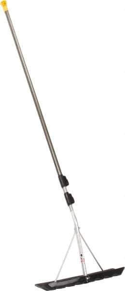 True Temper - 18 Inch Wide Blade x 6 Inch High Blade Roof Rake - 204 Inch Long Aluminum, Telescopic Handle - Industrial Tool & Supply