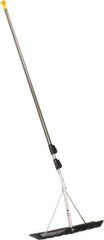 True Temper - 18 Inch Wide Blade x 6 Inch High Blade Roof Rake - 204 Inch Long Aluminum, Telescopic Handle - Industrial Tool & Supply