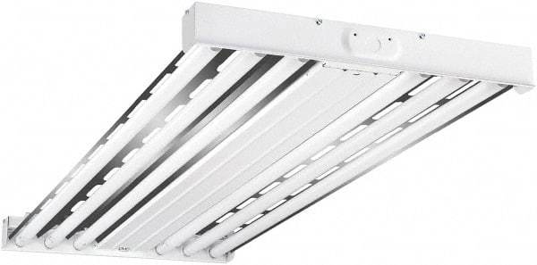 Cooper Lighting - 4 Lamps, 54 Watts, Fluorescent, High Bay Fixture - 48" Long x 2-15/32" High x 19-17/32" Wide, 120-277 Volt, Steel Housing - Industrial Tool & Supply