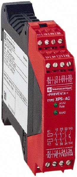 Square D - 115 Volt, 7 VA Power Rating, Standard Electromechanical & Solid State Screw Clamp General Purpose Relay - 6 Amp at 115 VAC, 1NC (Auxiliary) & 3NO - Industrial Tool & Supply
