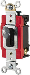 Cooper Wiring Devices - 1 Pole, 120 to 277 VAC, 20 Amp, Specification Grade, Key Lock, Wall and Dimmer Light Switch - 1.31 Inch Wide - Industrial Tool & Supply