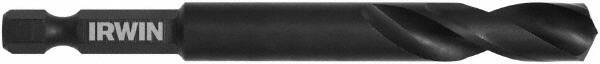 Irwin - 3/8" 135° High Speed Steel Jobber Drill - Oxide Finish, Right Hand Cut, Spiral Flute, 5" OAL - Industrial Tool & Supply
