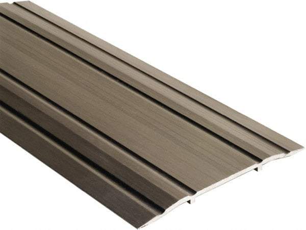 National Guard Products - 48" Long x 5" Wide x 1/4" High, Saddle Threshold - Aluminum Finish - Industrial Tool & Supply