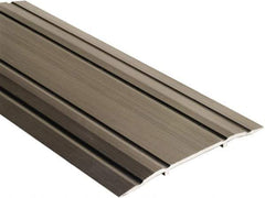 National Guard Products - 48" Long x 5" Wide x 1/4" High, Saddle Threshold - Aluminum Finish - Industrial Tool & Supply