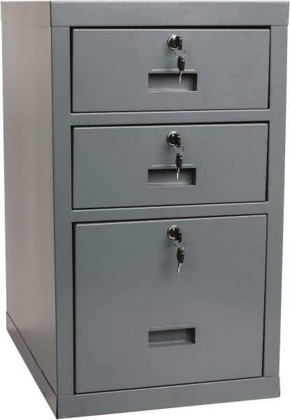 Value Collection - 3 Drawer, Cabinet - 15-3/4" Wide x 27" High x 19.685" Long - Industrial Tool & Supply