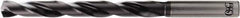 OSG - 7.3mm, 140° Point, Spiral Flute, Solid Carbide Taper Length Drill Bit - WD1 Finish, 76mm Flute Length, 116mm OAL, Series HP258 - Industrial Tool & Supply