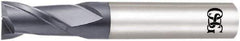 OSG - 1.4mm, 2.1mm LOC, 4mm Shank Diam, 45mm OAL, 2 Flute, Solid Carbide Square End Mill - Single End, WXL Finish, Spiral Flute, 30° Helix, Centercutting, Right Hand Cut, Right Hand Flute, Series 3720 - Industrial Tool & Supply