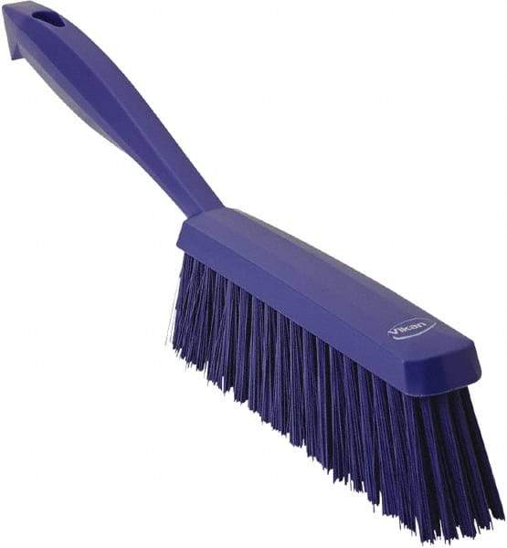 Vikan - 14" OAL, Polyester Staple Set Bench Brush - 2" Bristle Length, 6-3/8" Long Head, Purple - Industrial Tool & Supply