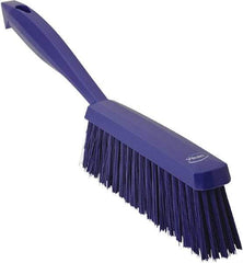 Vikan - 14" OAL, Polyester Staple Set Bench Brush - 2" Bristle Length, 6-3/8" Long Head, Purple - Industrial Tool & Supply