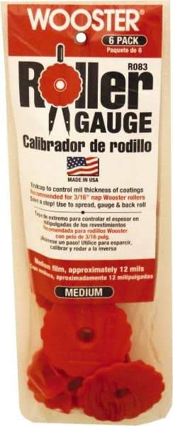 Wooster Brush - 3" Wide Red Roller Guage - Industrial Tool & Supply