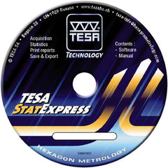 TESA Brown & Sharpe - Quality Assurance SPC Software - Compatible with Windows, For Use with Twin-Cal Calipers - Industrial Tool & Supply