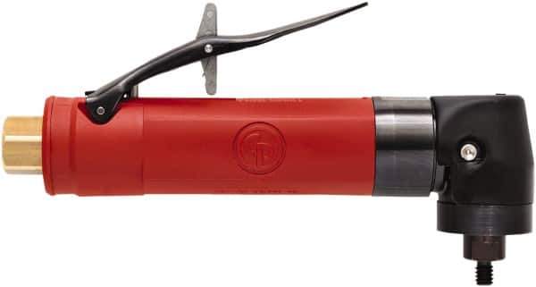 Chicago Pneumatic - 1/4" Collet, Straight Handle, Air Angle Die Grinder - 40,000 RPM, Rear Exhaust, 22 CFM, 0.5 hp, 90 psi, 6.35mm Inlet - Industrial Tool & Supply