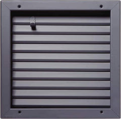 National Guard Products - 25" Wide x 25" High, Solid Steel Fire Rated Louver - 24" Opening Width, 24" Opening Height - Industrial Tool & Supply