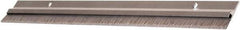 National Guard Products - 5/16" Back Strip Brush Width, Aluminum Door Bottom Sweep - 1" Bristle Length, Nylon, 1" OAL, 1" High, Anodized Alum Coated - Industrial Tool & Supply