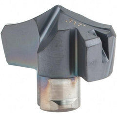 Iscar - Series HCP-IQ, 18.21mm Diam Grade IC908 Replaceable Drill Tip - Carbide, TiAlN/TiN Finish, 18 Seat Size - Industrial Tool & Supply