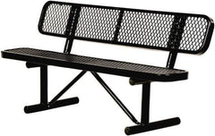 Vestil - 8' Long x 20" Wide, Steel Bench Seat - Industrial Tool & Supply
