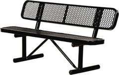 Vestil - 6' Long x 20" Wide, Steel Bench Seat - Industrial Tool & Supply