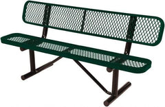 Vestil - 6' Long x 20" Wide, Steel Bench Seat - Industrial Tool & Supply