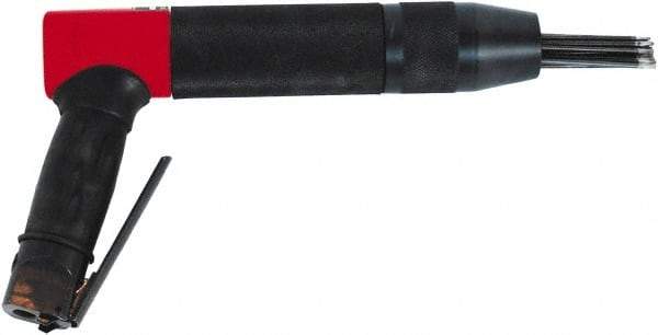 Chicago Pneumatic - 2,400 BPM, 0.92" Bore Diam, Pneumatic Pistol Grip Needle Scaler - 7" Needle Length, 4.2 CFM, 90 psi, 1/4 NPT Inlet - Industrial Tool & Supply