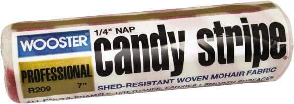 Wooster Brush - 1/4" Nap, 7" Wide Paint Roller - Smooth Texture, Mohair Blend - Industrial Tool & Supply