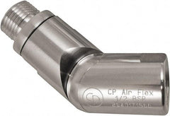 Chicago Pneumatic - 1/2 Male x Female NPT Pneumatic Hose Swivel Fitting - 1/2" ID, Aluminum, Industrial Interchange, 1-5/32" Body Diam - Industrial Tool & Supply