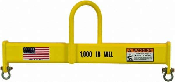 Machining & Welding - 2,000 Lb Capacity Lifting Beam - Industrial Tool & Supply