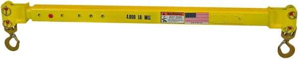 Machining & Welding - 10,000 Lb Capacity Adjustable Spread Telescoping Beam - Industrial Tool & Supply
