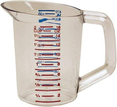 Rubbermaid - 0.5 Quart Polycarbonate Measuring Cup - 25 ml Graduation - Industrial Tool & Supply