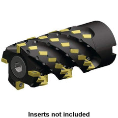 Kennametal - 28 Inserts, 50mm Cut Diam, 27mm Arbor Diam, 51mm Max Depth of Cut, Indexable Square-Shoulder Face Mill - 0° Lead Angle, 76mm High, SD.. 09T3.. Insert Compatibility, Through Coolant, Series 5230VS09 - Industrial Tool & Supply