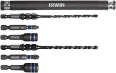 Irwin - 7 Piece 3/16" & 1/4" Concrete Anchor Installation Kit - For Use with Impact Drivers and Rotary Drills - Industrial Tool & Supply