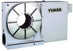 Yuasa - 1 Spindle, 25 Max RPM, 19.68" Table Diam, 2 hp, Horizontal & Vertical CNC Rotary Indexing Table - 980 kg (2156 Lb) Max Horiz Load, 309.88mm Centerline Height - Industrial Tool & Supply