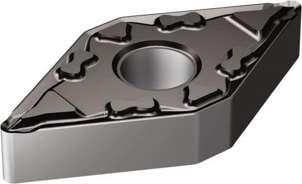 Sandvik Coromant - DNMG441 MF Grade 1105 Carbide Turning Insert - TiAlN2 Finish, 55° Diamond, 1/2" Inscr Circle, 1/4" Thick, 1/64" Corner Radius - Industrial Tool & Supply
