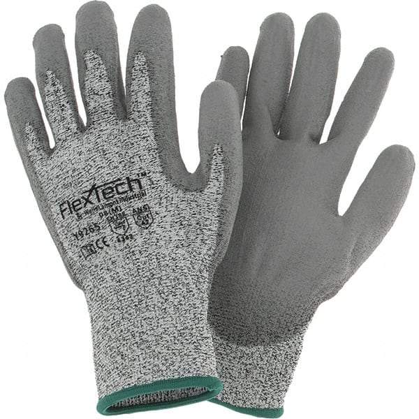 Wells Lamont - Size M, ANSI Cut Lvl 2, Cut Resistant Gloves - Palm Coated, Gray - Industrial Tool & Supply