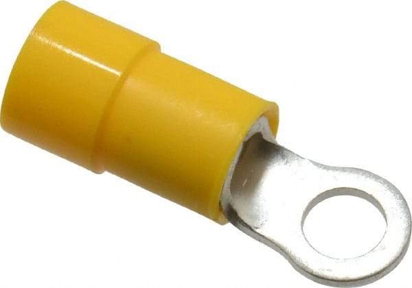 Thomas & Betts - 12-10 AWG Partially Insulated Crimp Connection Circular Ring Terminal - #8 Stud, 0.894" OAL x 0.283" Wide, Tin Plated Copper Contact - Industrial Tool & Supply