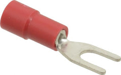 Thomas & Betts - #6 Stud, 22 to 16 AWG Compatible, Partially Insulated, Crimp Connection, Standard Fork Terminal - Industrial Tool & Supply