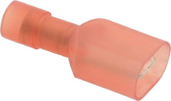 Thomas & Betts - 22 to 16 AWG, Nylon, Fully Insulated, Male Wire Disconnect - 1/4 Inch Wide Tab, Red, CSA Certified, RoHS Compliant, UL 94 V-2, UL File E9809, UL Listed - Industrial Tool & Supply