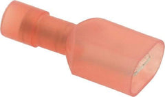 Thomas & Betts - 22 to 16 AWG, Nylon, Fully Insulated, Male Wire Disconnect - 1/4 Inch Wide Tab, Red, CSA Certified, RoHS Compliant, UL 94 V-2, UL File E9809, UL Listed - Industrial Tool & Supply