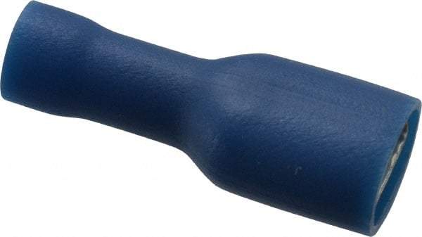 Thomas & Betts - 16 to 14 AWG, Vinyl, Fully Insulated, Female Wire Disconnect - 1/4 Inch Wide Tab, Blue, RoHS Compliant, UL 94 V-0 - Industrial Tool & Supply