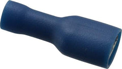 Thomas & Betts - 16 to 14 AWG, Vinyl, Fully Insulated, Female Wire Disconnect - 1/4 Inch Wide Tab, Blue, RoHS Compliant, UL 94 V-0 - Industrial Tool & Supply
