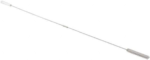 Vikan - 1" Diam Polyester Valve Brush - 60" OAL, 6" Head Length, Polypropylene & Stainless Steel Handle - Industrial Tool & Supply