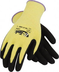 PIP - Size 2XL, ANSI Cut Lvl A2, Cut Resistant Gloves - Palm & Fingers Coated, Yellow/Black - Industrial Tool & Supply