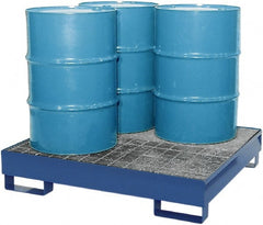 Enpac - Spill Pallets, Platforms, Sumps & Basins Type: Spill Deck or Pallet Number of Drums: 4 - Industrial Tool & Supply