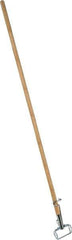 PRO-SOURCE - 60" Standard Wood Quick Connect Mop Handle - Metal Connector, Use with Wet Mops - Industrial Tool & Supply