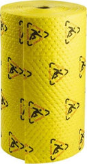 Brady SPC Sorbents - 80 Gal Capacity per Package, Chemical/Hazmat Roll - 300' Long x 30" Wide, Yellow, Polypropylene - Industrial Tool & Supply