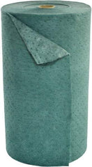 Brady SPC Sorbents - 49 Gal Capacity per Package, Universal Roll - 150' Long x 30" Wide, Green, Recycled Fibers - Industrial Tool & Supply