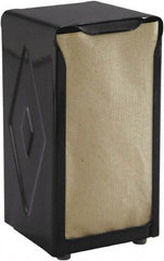 San Jamar - 3-3/4 x 4 x 7-1/2, Napkin Dispenser - Tabletop Tall Fold, Black - Industrial Tool & Supply