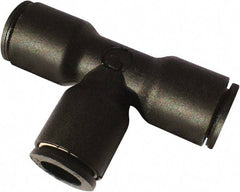 Legris - 1/2 x 1/4" Outside Diam, Nylon Push-to-Connect Tube Union Tee - 290 Max psi - Industrial Tool & Supply