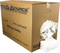 PRO-SOURCE - 25 Inch Long x 16 Inch Wide Virgin Cotton Surgical Towels - White, Huck Toweling, Lint Free, 50 Lbs. at 4 to 6 per Pound, Box - Industrial Tool & Supply